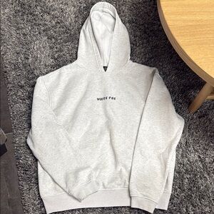Light Gray White Fox Hoodie | M/L